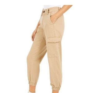 Tan cargo jogger pants never worn, originally $50